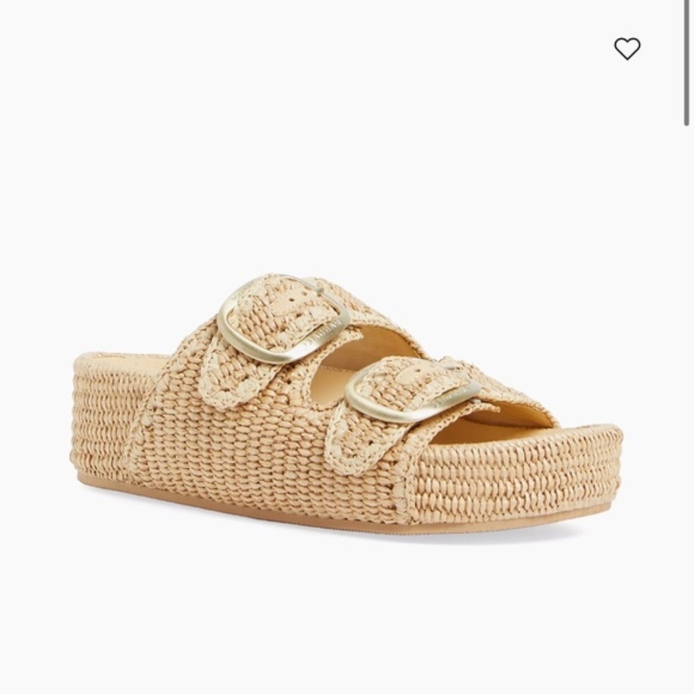 Loeffler Randall Theo Sandal - Raffia Natural - NWB